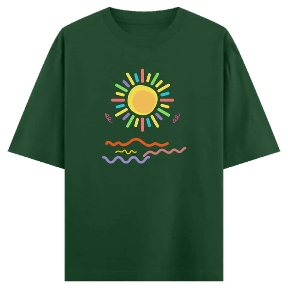 Solar Waves Oversized T-Shirt