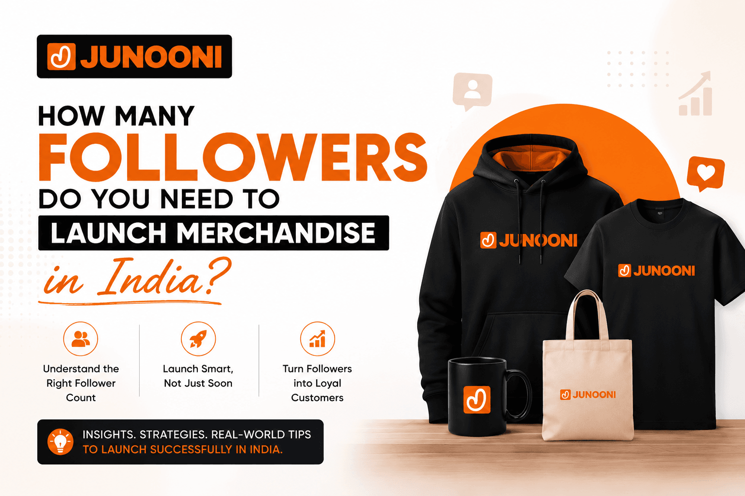 How Many Followers Do You Need to Launch Merchandise in India?