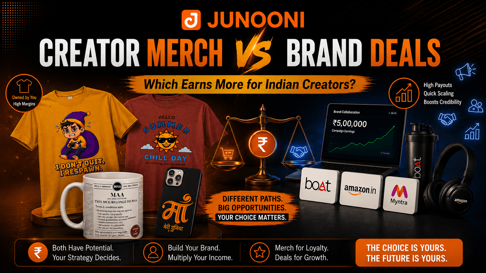 Creator Merch vs Brand Deals — Which Earns More for Indian Creators?